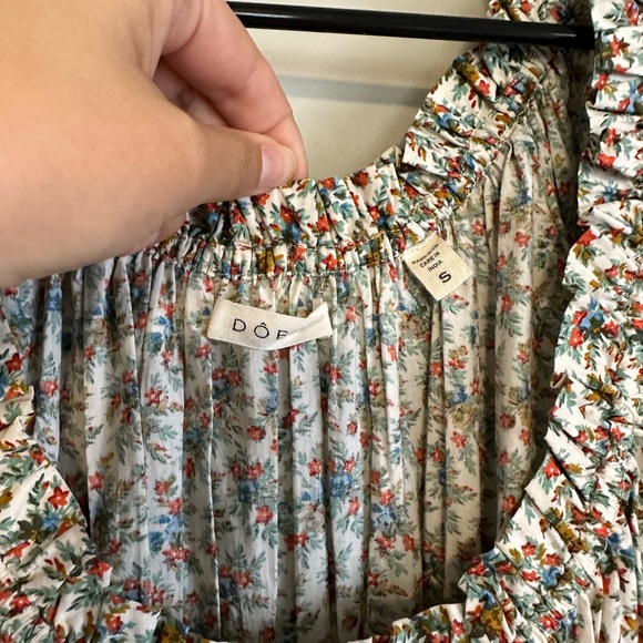 NOT FOR SALE— DOEN Meribel long sleeve floral dress size Small - Picture 3 of 3